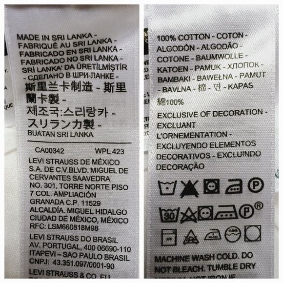 Levi's 501 Buttonfly High-Rise Women's White Distressed Raw Hem Jeans Size 29x32 - Picture 11 of 16